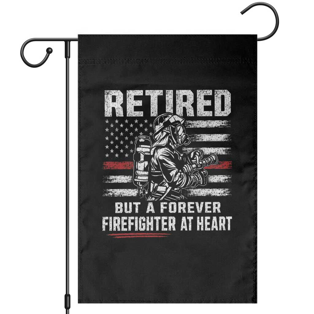 Retired Firefighter Garden Flag Fireman Pride 911 Rescue Retirement Gift