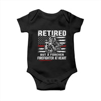 Retired Firefighter Baby Onesie Fireman Pride 911 Rescue Retirement Gift
