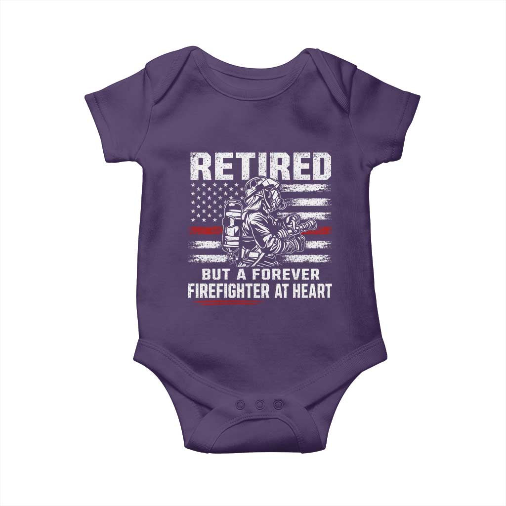 Retired Firefighter Baby Onesie Fireman Pride 911 Rescue Retirement Gift