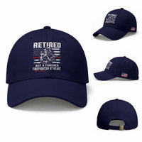 Retired Firefighter Baseball Cap Fireman Pride 911 Rescue Retirement Gift