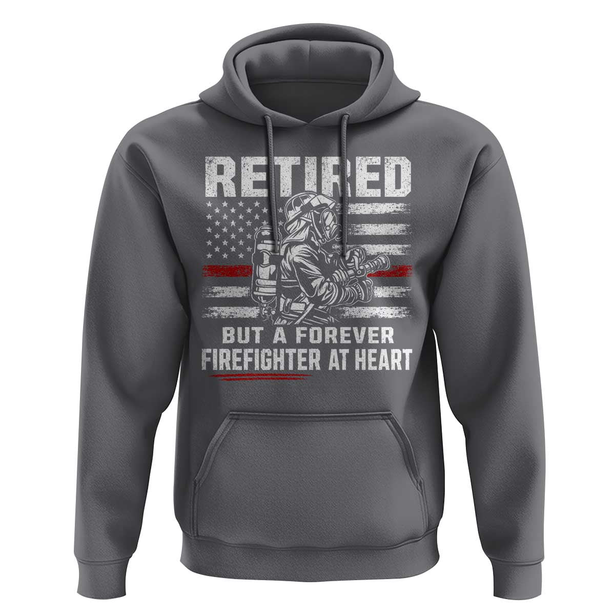 Retired Firefighter Hoodie Fireman Pride 911 Rescue Retirement Gift