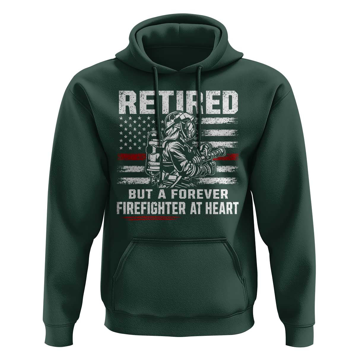 Retired Firefighter Hoodie Fireman Pride 911 Rescue Retirement Gift