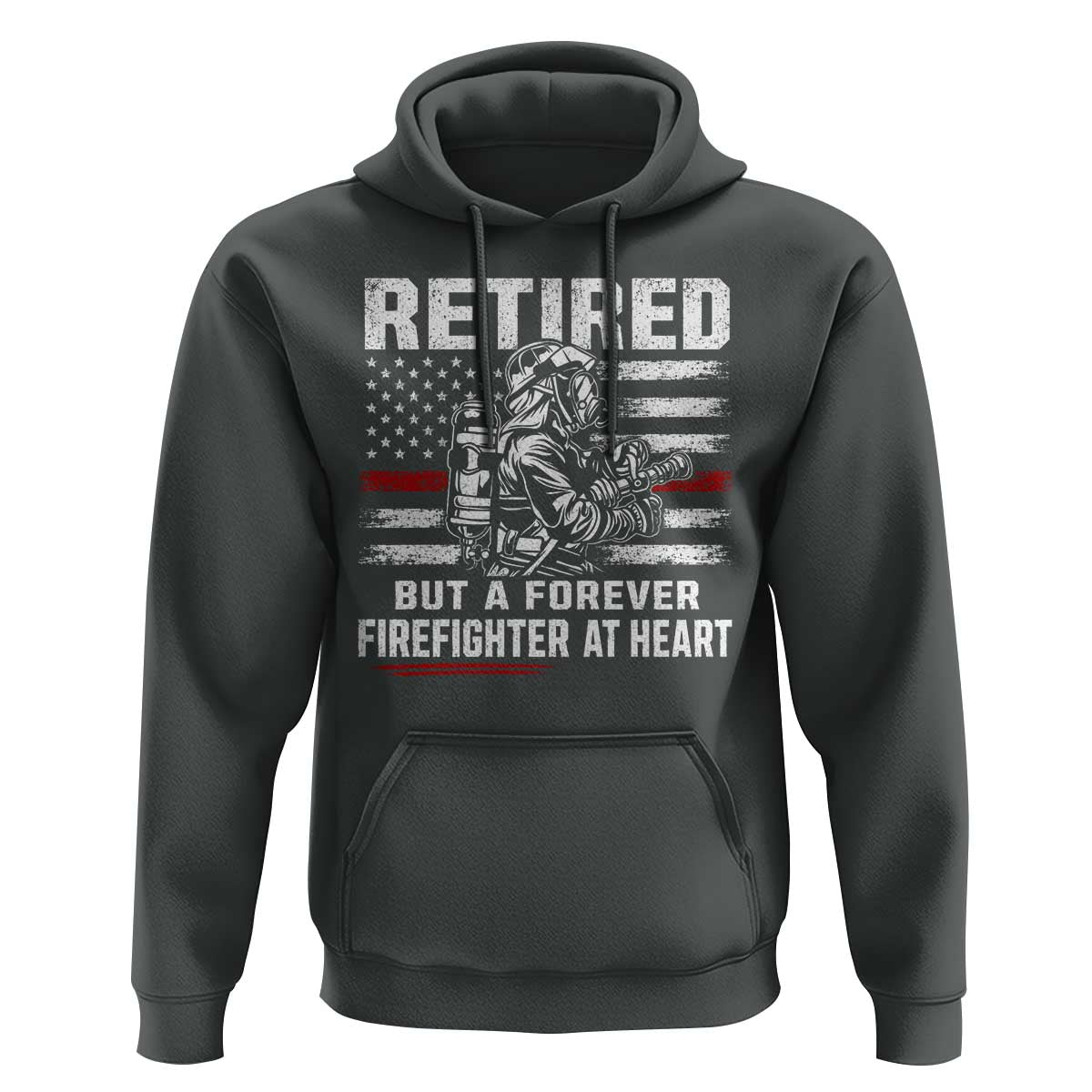 Retired Firefighter Hoodie Fireman Pride 911 Rescue Retirement Gift