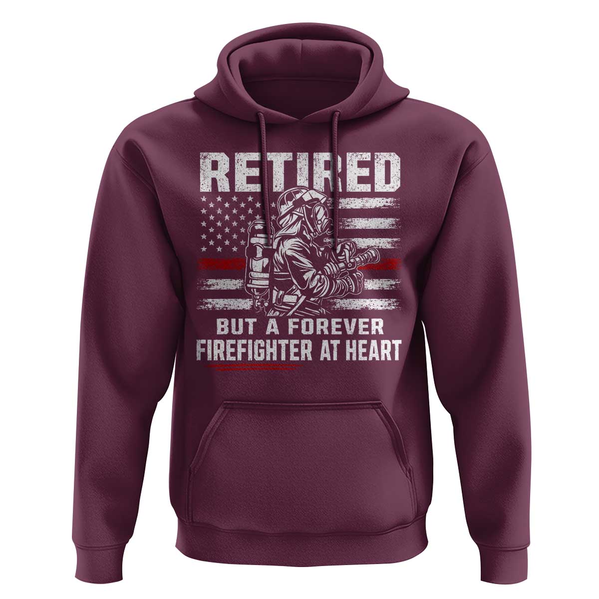 Retired Firefighter Hoodie Fireman Pride 911 Rescue Retirement Gift