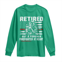 Retired Firefighter Long Sleeve Shirt Fireman Pride 911 Rescue Retirement Gift