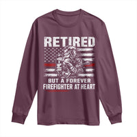 Retired Firefighter Long Sleeve Shirt Fireman Pride 911 Rescue Retirement Gift