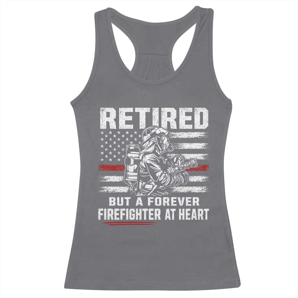 Retired Firefighter Racerback Tank Top Fireman Pride 911 Rescue Retirement Gift