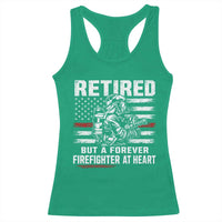 Retired Firefighter Racerback Tank Top Fireman Pride 911 Rescue Retirement Gift