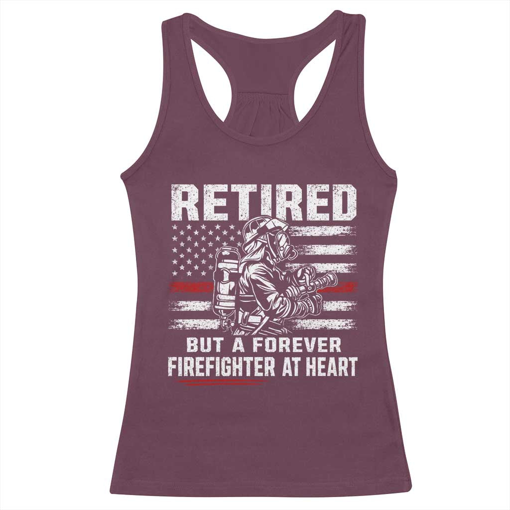 Retired Firefighter Racerback Tank Top Fireman Pride 911 Rescue Retirement Gift