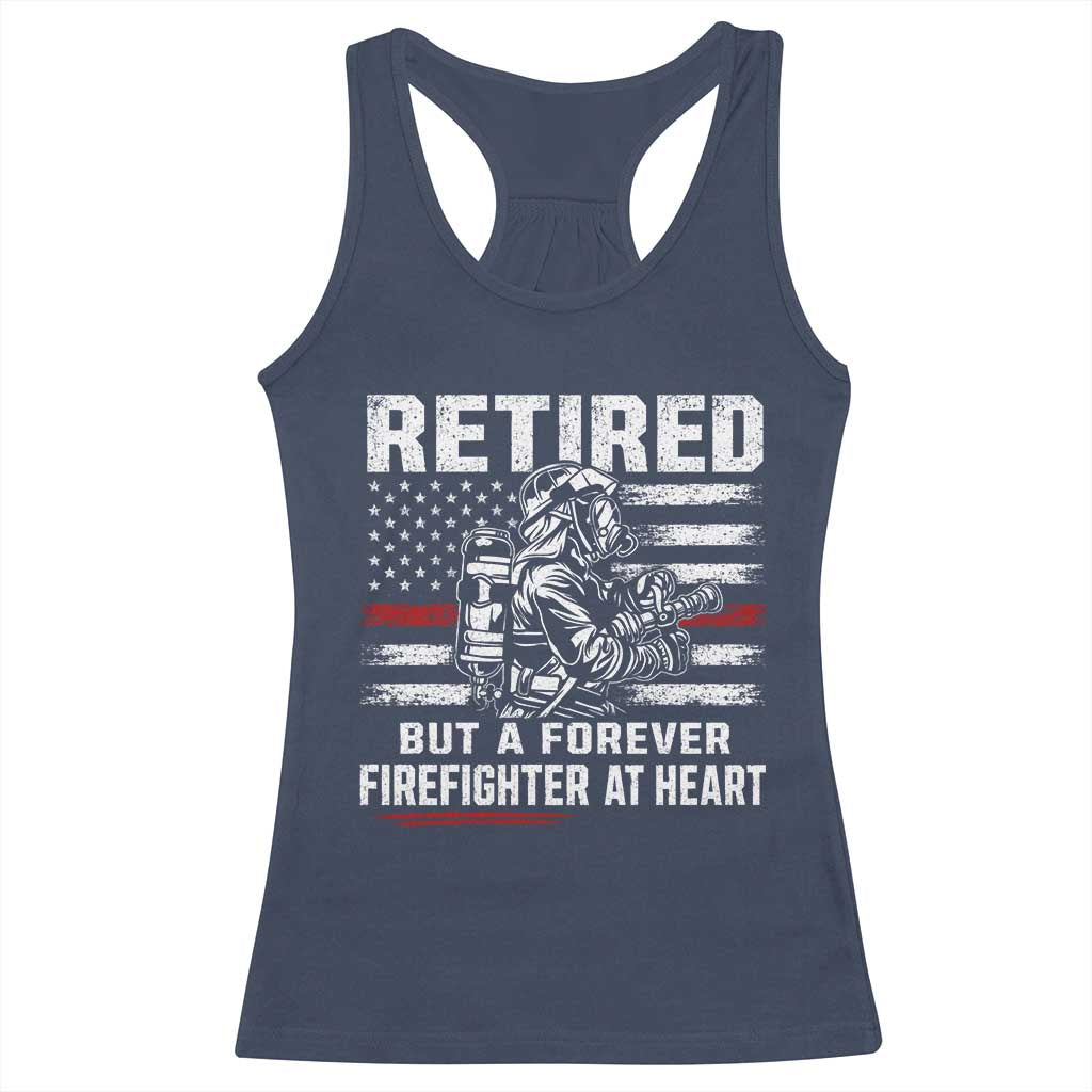 Retired Firefighter Racerback Tank Top Fireman Pride 911 Rescue Retirement Gift