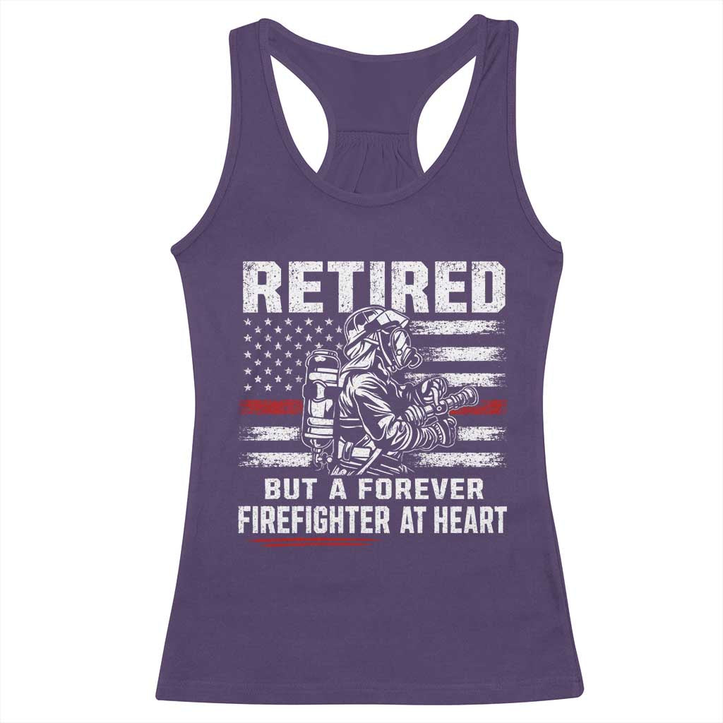 Retired Firefighter Racerback Tank Top Fireman Pride 911 Rescue Retirement Gift