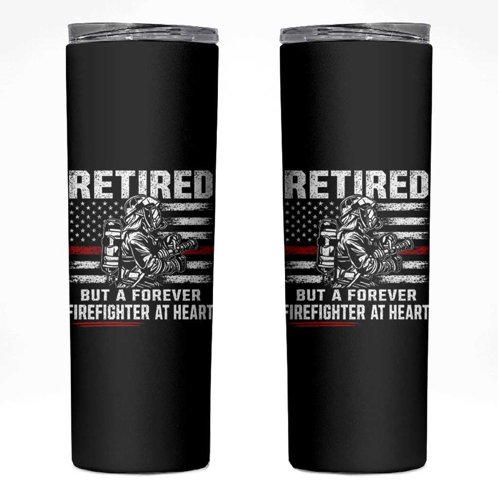 Retired Firefighter Skinny Tumbler Fireman Pride 911 Rescue Retirement Gift