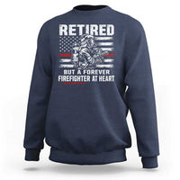 Retired Firefighter Sweatshirt Fireman Pride 911 Rescue Retirement Gift