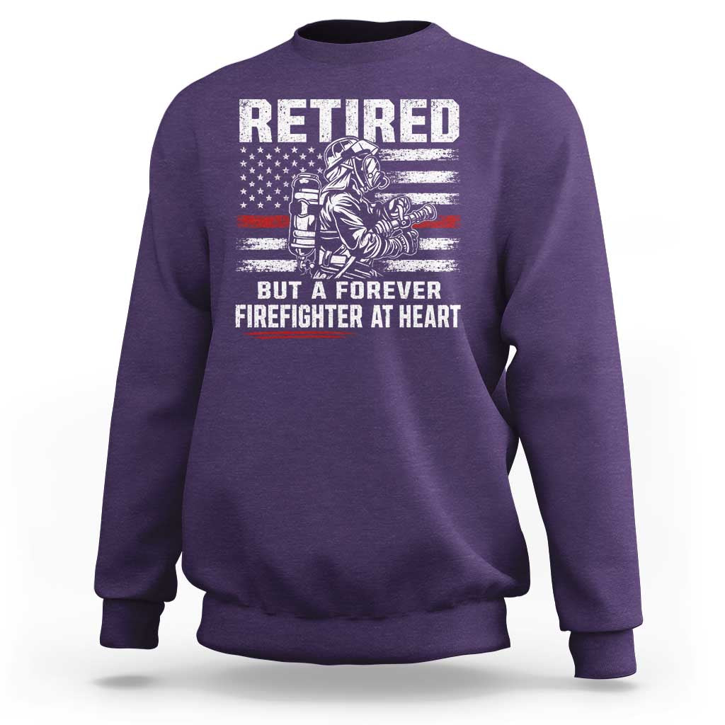 Retired Firefighter Sweatshirt Fireman Pride 911 Rescue Retirement Gift