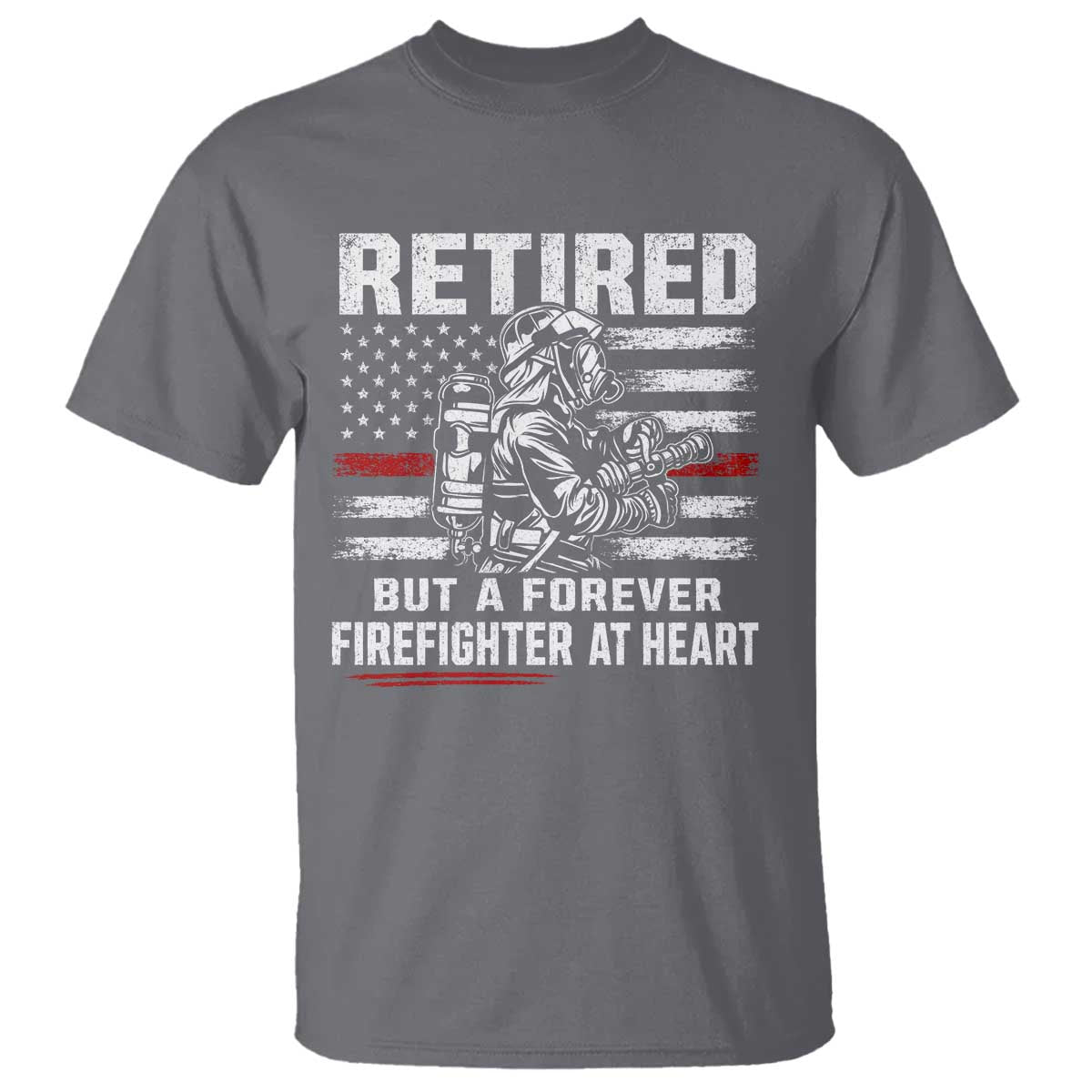 Retired Firefighter T Shirt Fireman Pride 911 Rescue Retirement Gift