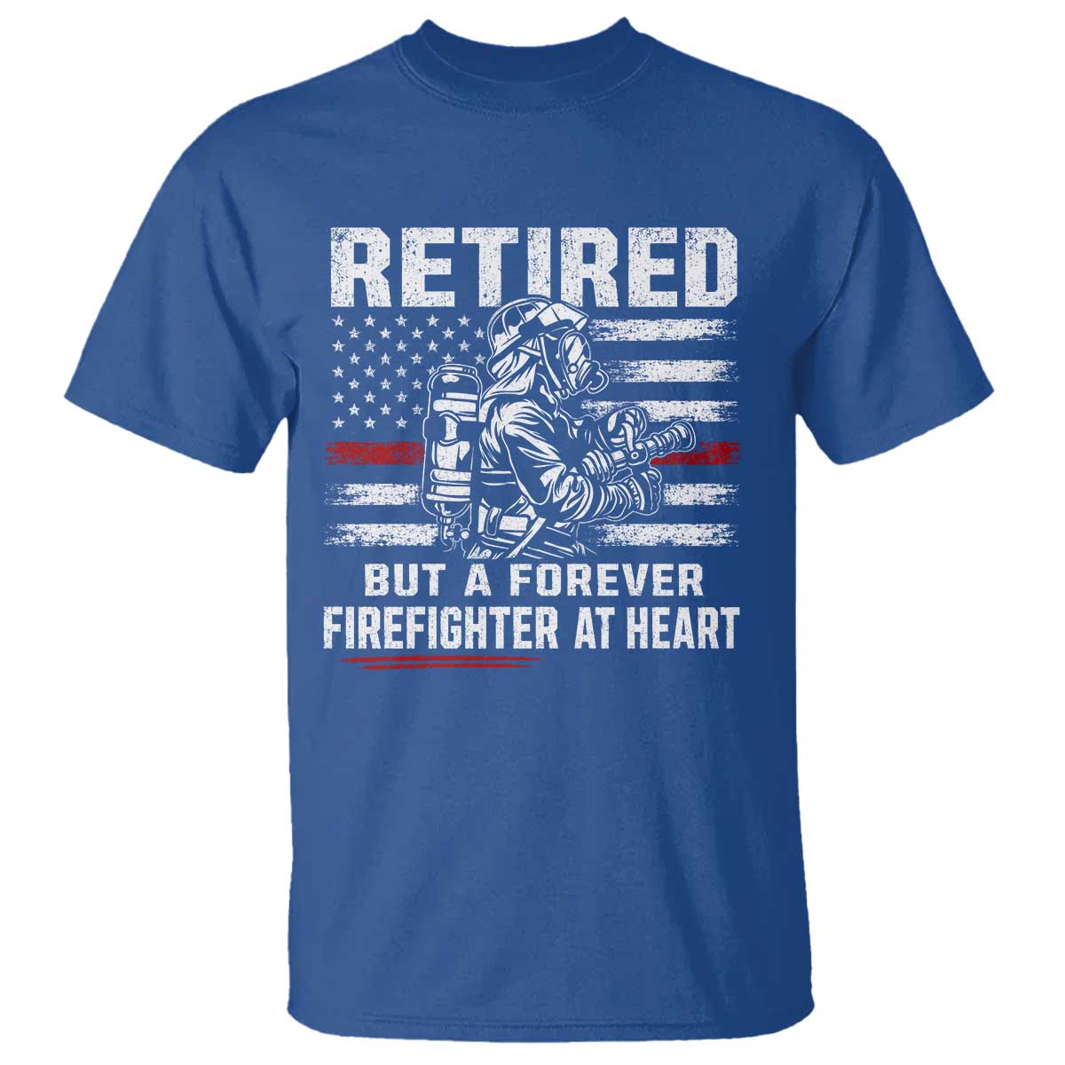 Retired Firefighter T Shirt Fireman Pride 911 Rescue Retirement Gift