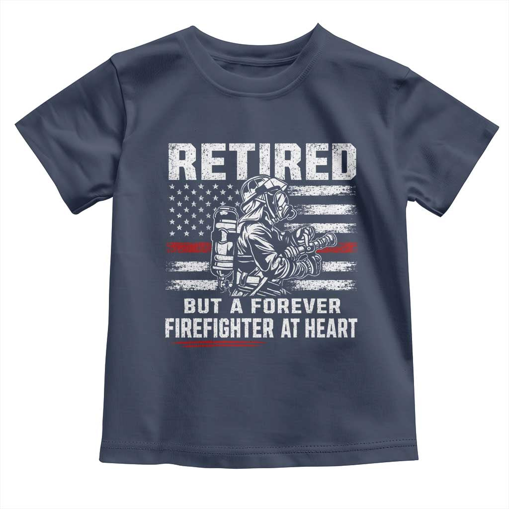 Retired Firefighter Toddler T Shirt Fireman Pride 911 Rescue Retirement Gift