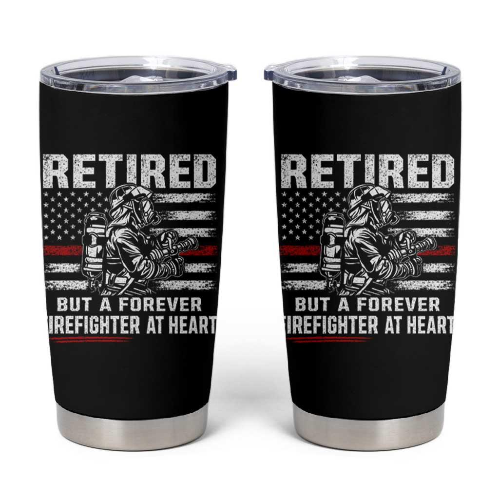 Retired Firefighter Tumbler Cup Fireman Pride 911 Rescue Retirement Gift