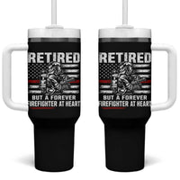 Retired Firefighter Tumbler With Handle Fireman Pride 911 Rescue Retirement Gift