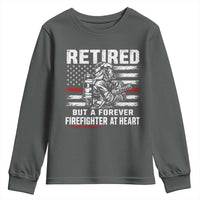 Retired Firefighter Youth Sweatshirt Fireman Pride 911 Rescue Retirement Gift