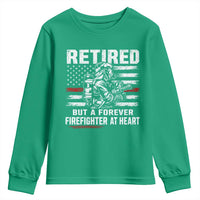Retired Firefighter Youth Sweatshirt Fireman Pride 911 Rescue Retirement Gift