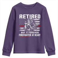 Retired Firefighter Youth Sweatshirt Fireman Pride 911 Rescue Retirement Gift