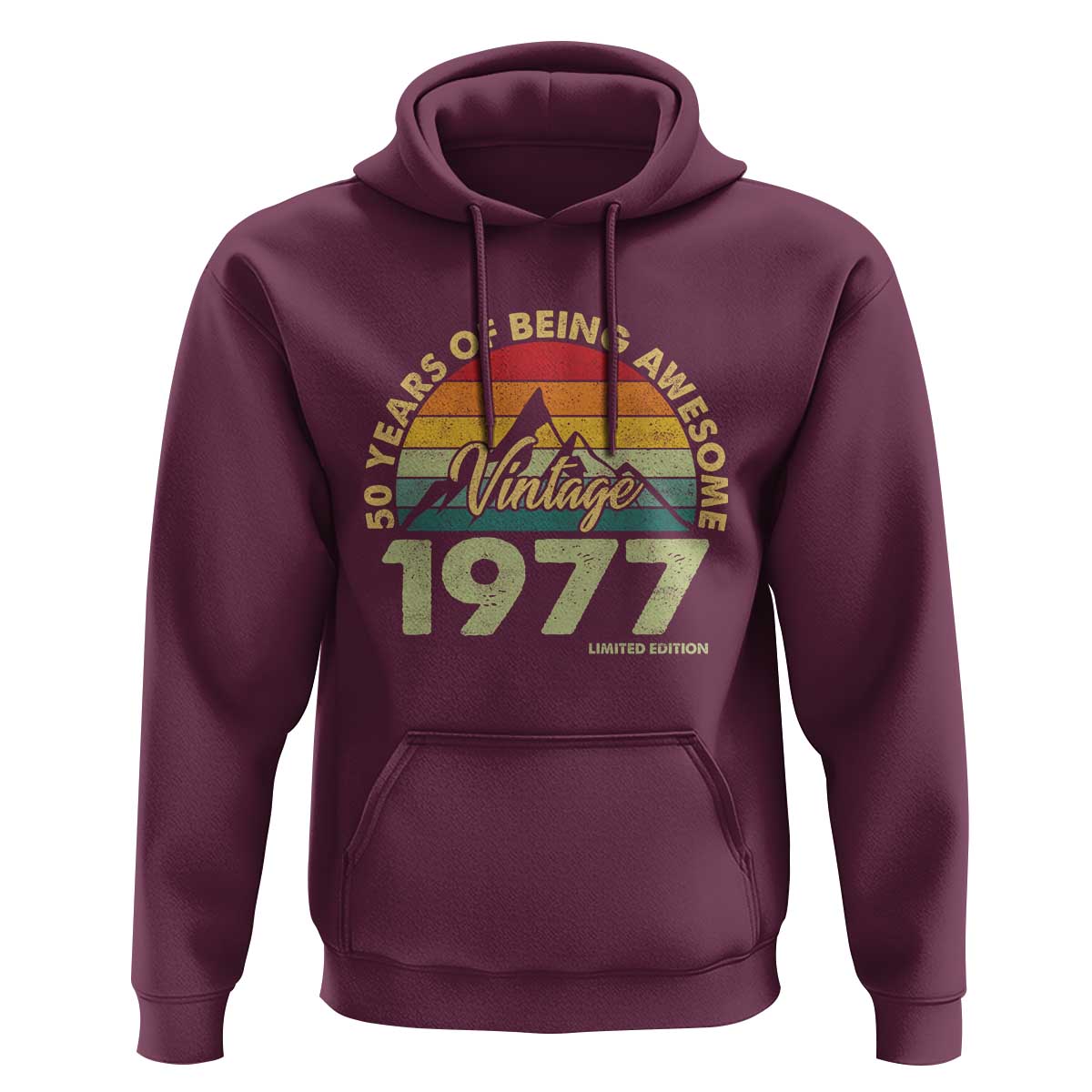50th Birthday Hoodie Vintage 1977 Limited Edition 50 Year Old Gift