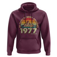 50th Birthday Hoodie Vintage 1977 Limited Edition 50 Year Old Gift