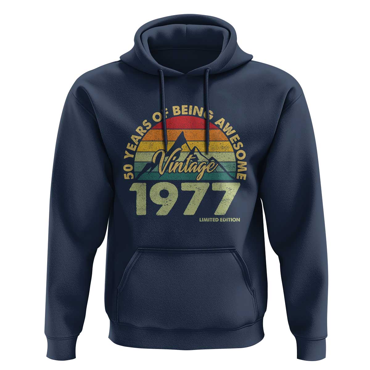 50th Birthday Hoodie Vintage 1977 Limited Edition 50 Year Old Gift