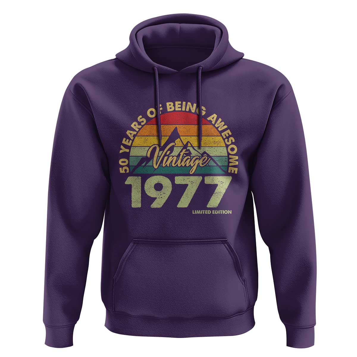 50th Birthday Hoodie Vintage 1977 Limited Edition 50 Year Old Gift