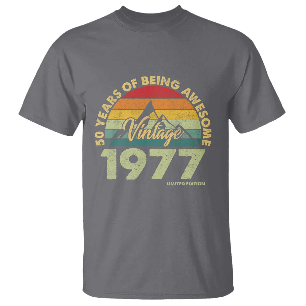 50th Birthday T Shirt Vintage 1977 Limited Edition 50 Year Old Gift