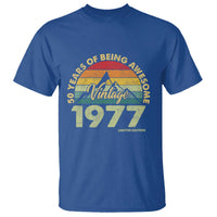 50th Birthday T Shirt Vintage 1977 Limited Edition 50 Year Old Gift