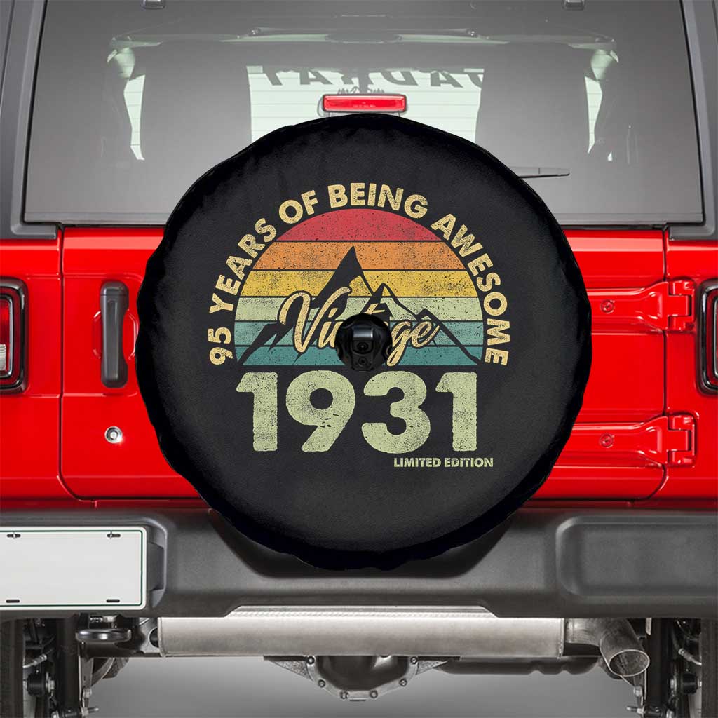 95th Birthday Spare Tire Cover Vintage 1931 Limited Edition 95 Year Old Gift