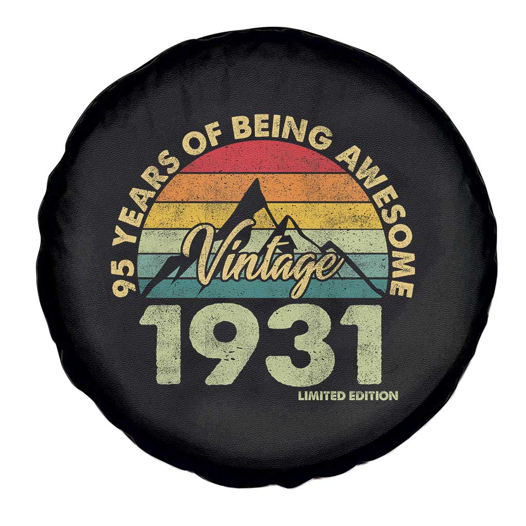 95th Birthday Spare Tire Cover Vintage 1931 Limited Edition 95 Year Old Gift