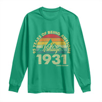 95th Birthday Long Sleeve Shirt Vintage 1931 Limited Edition 95 Year Old Gift