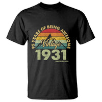 95th Birthday T Shirt Vintage 1931 Limited Edition 95 Year Old Gift