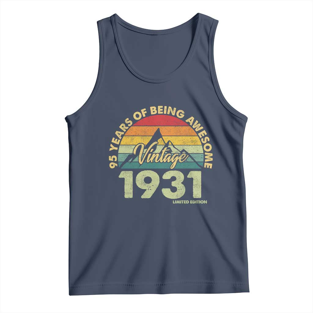 95th Birthday Tank Top Vintage 1931 Limited Edition 95 Year Old Gift