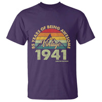 85th Birthday T Shirt Vintage 1941 Limited Edition 85 Year Old Gift