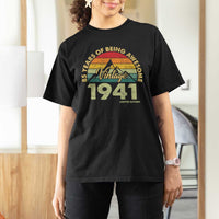 85th Birthday T Shirt For Women Vintage 1941 Limited Edition 85 Year Old Gift