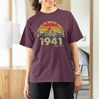 85th Birthday T Shirt For Women Vintage 1941 Limited Edition 85 Year Old Gift