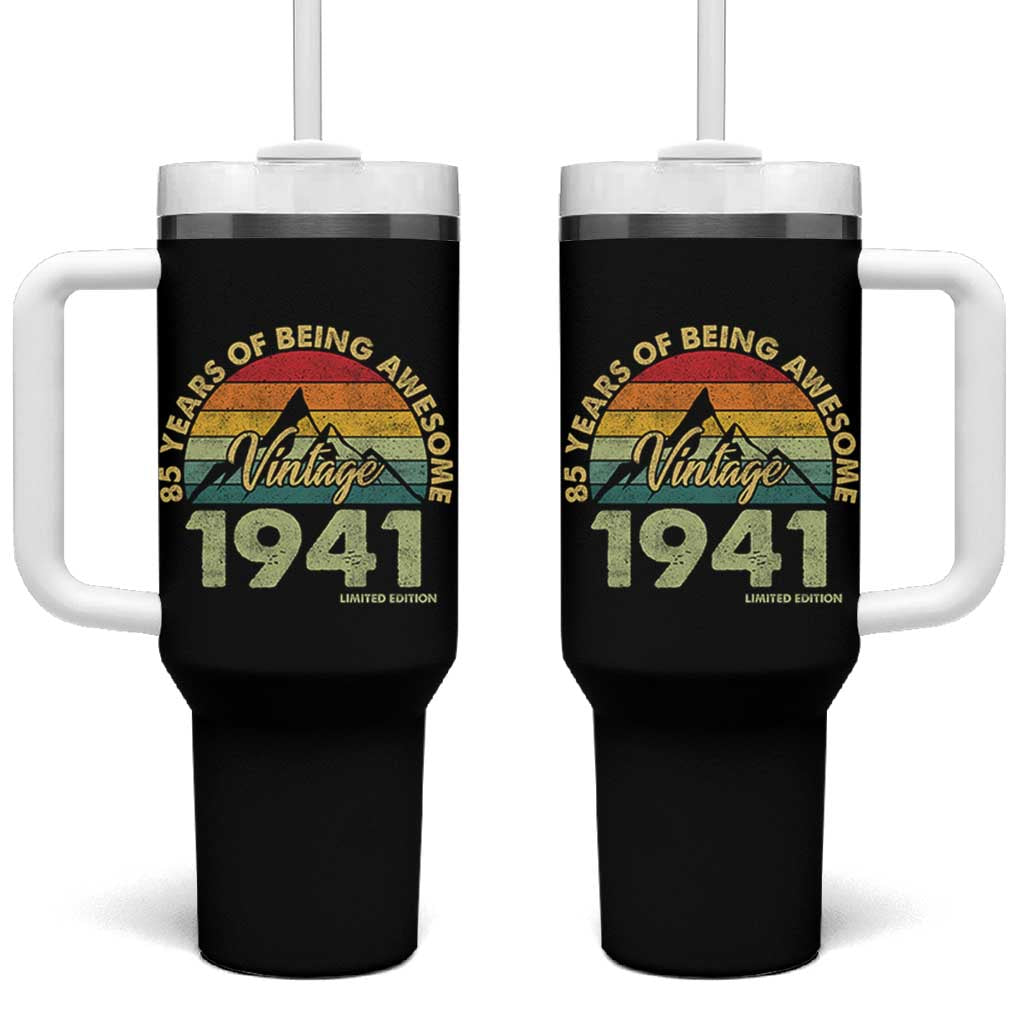 85th Birthday Tumbler With Handle Vintage 1941 Limited Edition 85 Year Old Gift