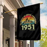75th Birthday Garden Flag Vintage 1951 Limited Edition 75 Year Old Gift