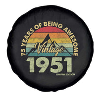75th Birthday Spare Tire Cover Vintage 1951 Limited Edition 75 Year Old Gift