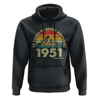 75th Birthday Hoodie Vintage 1951 Limited Edition 75 Year Old Gift