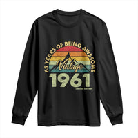 65th Birthday Long Sleeve Shirt Vintage 1961 Limited Edition 65 Year Old Gift