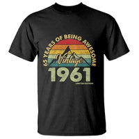 65th Birthday T Shirt Vintage 1961 Limited Edition 65 Year Old Gift