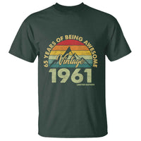 65th Birthday T Shirt Vintage 1961 Limited Edition 65 Year Old Gift
