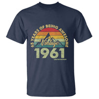 65th Birthday T Shirt Vintage 1961 Limited Edition 65 Year Old Gift
