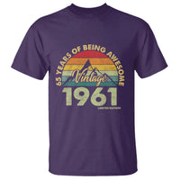 65th Birthday T Shirt Vintage 1961 Limited Edition 65 Year Old Gift