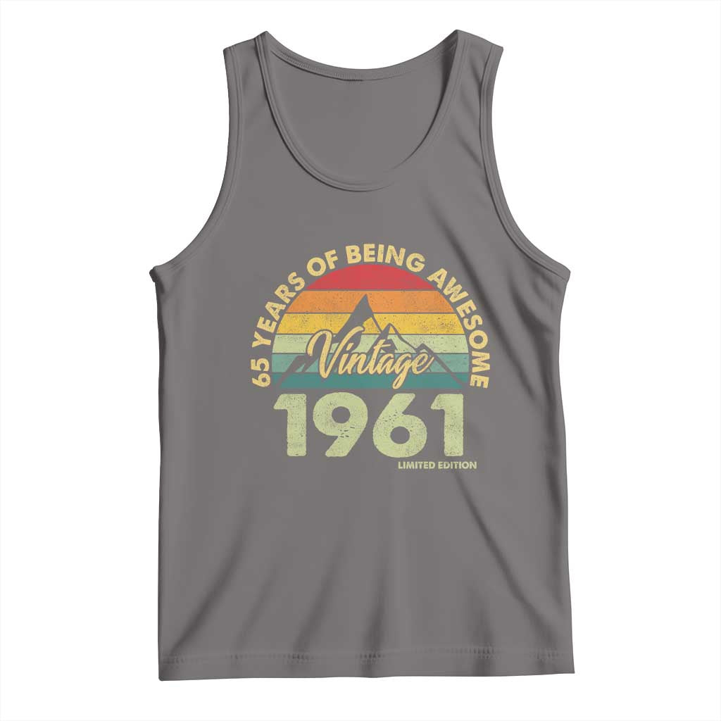 65th Birthday Tank Top Vintage 1961 Limited Edition 65 Year Old Gift